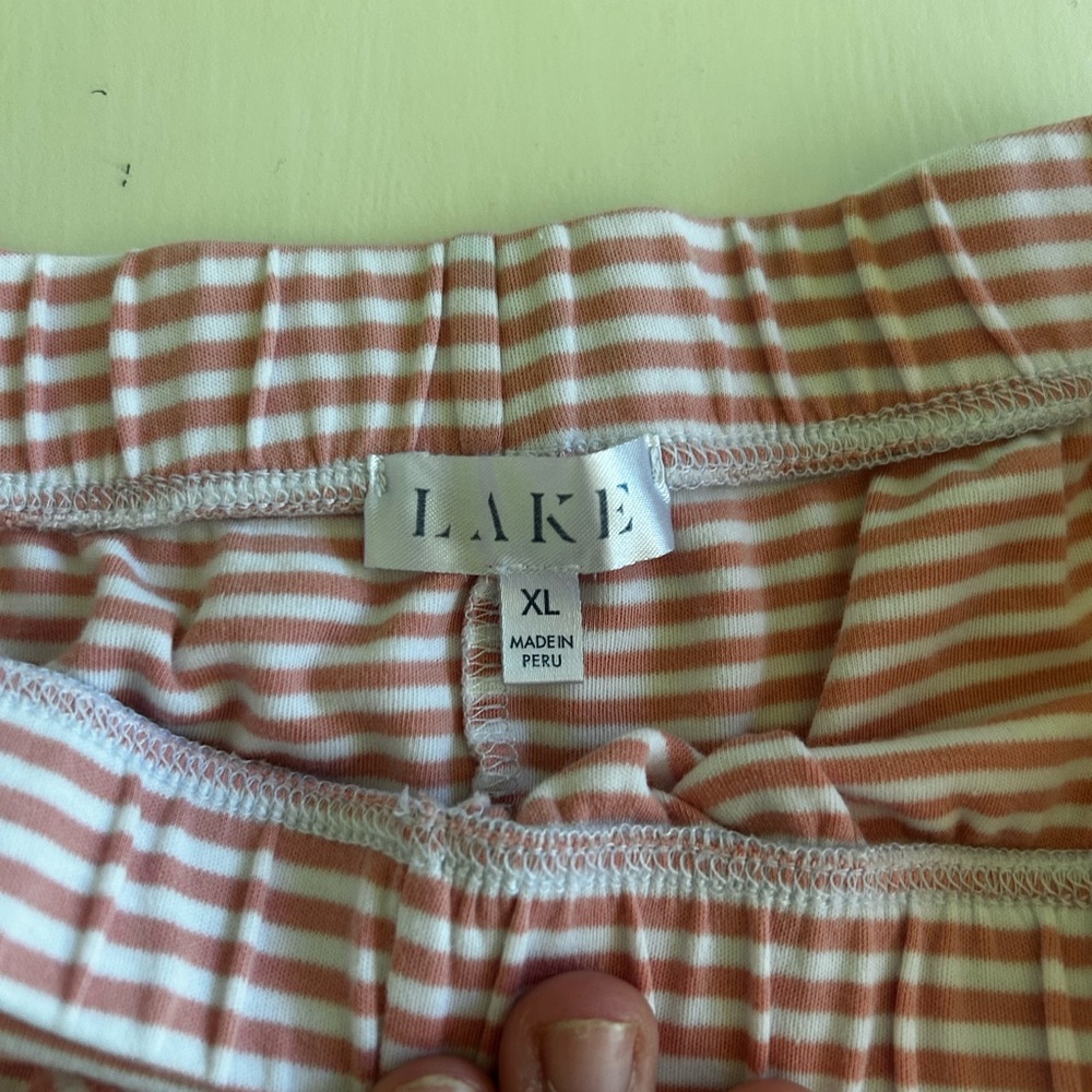 Lake Women's Striped Pajama Set - Pink
